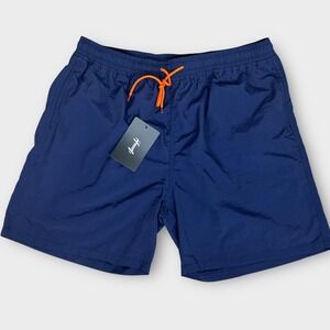 Hooey Swim Trunks Mens 2XL Navy Back Pocket Mesh Lined Drawstring Shorts NWT‎